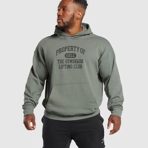 NWOT GymShark Property of Hoodie in Unit Green size XL